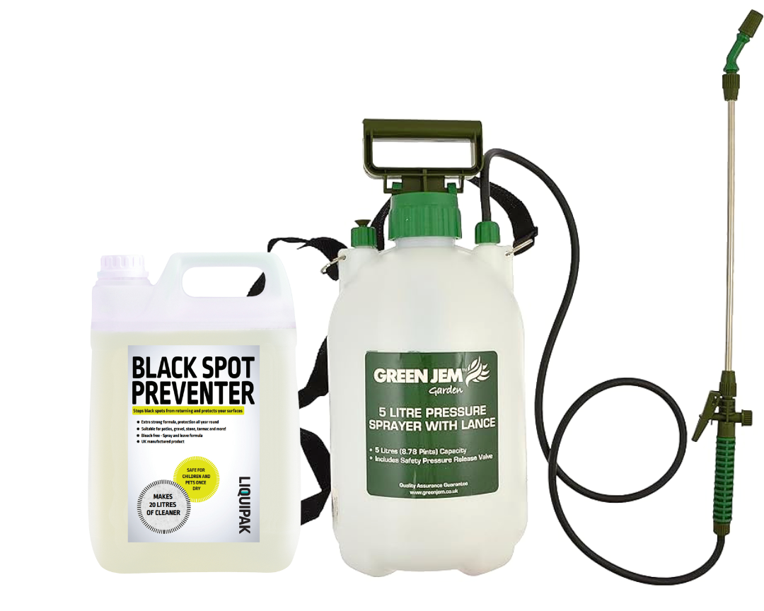 Liquipak - Black Spot Remover 5L + Pressure Washer Sprayer