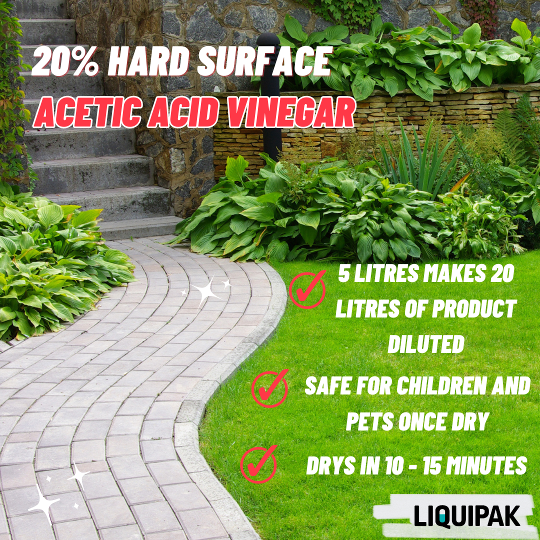 20% Hard Surface Acetic Acid Vinegar | Natural Outdoor Cleaner
