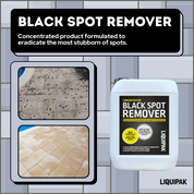 Black Spot Remover 9.9% Concentrate 5L Before and After Images Liquipak