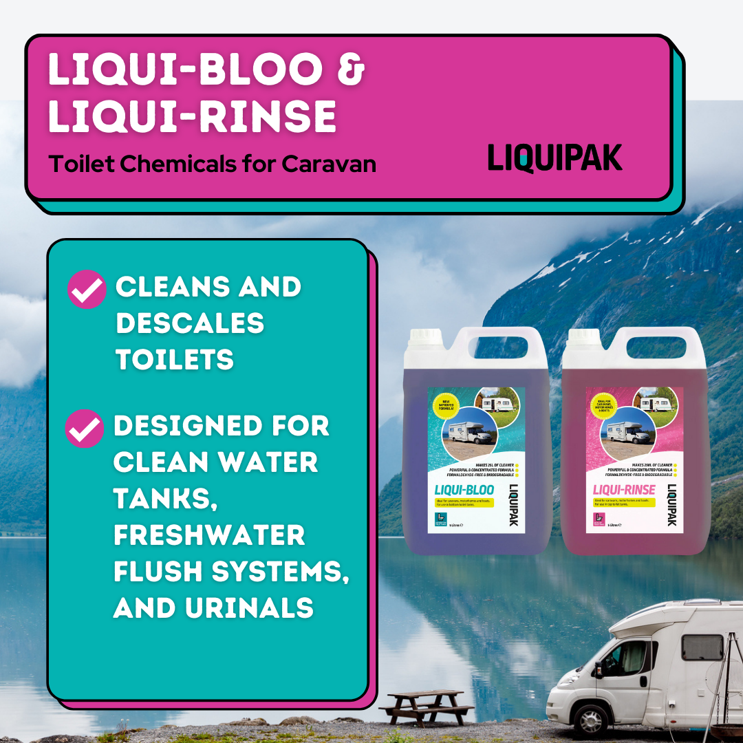 Caravan Toilet Chemicals Bundle Liqui Bloo 5L + Liqui Rinse 5L Product Information | Liquipak