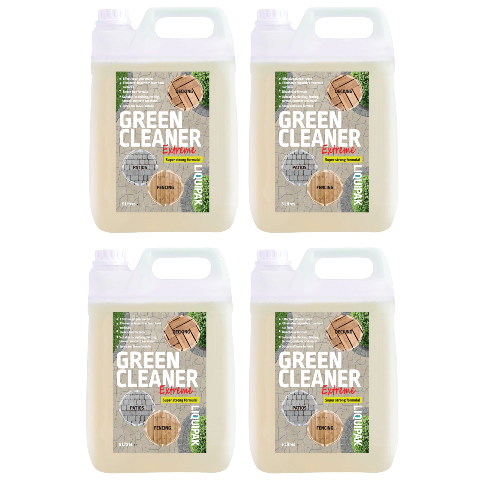 Green Cleaner Extreme Patio & Driveway Cleaner 20L -Removes Mould, Algae, Lichen | Liquipak Easter Sale 2024