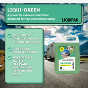 Liquipak - Liqui-Green Caravan Toilet Cleaner Info