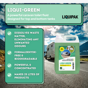 Liquipak - Liqui-Green Caravan Toilet Cleaner Info