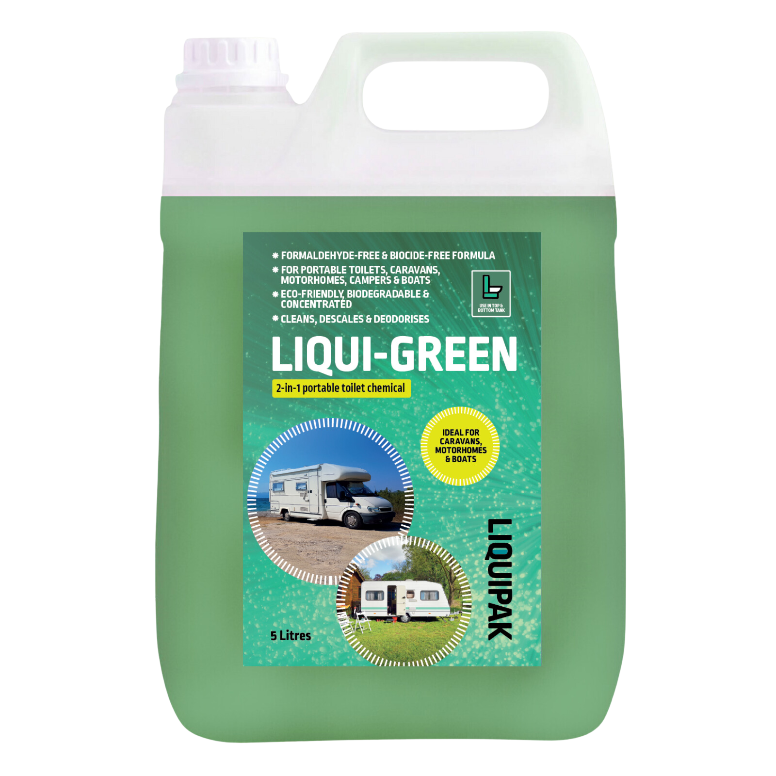Liqui-Green | 2-in-1 Toilet Chemical For Caravan