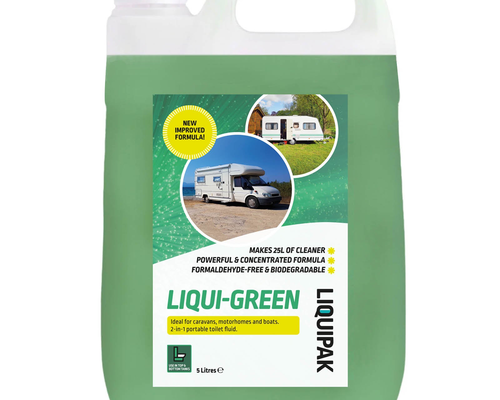 Liquipak - Liqui-Green Caravan Toilet Cleaner 5 Litres