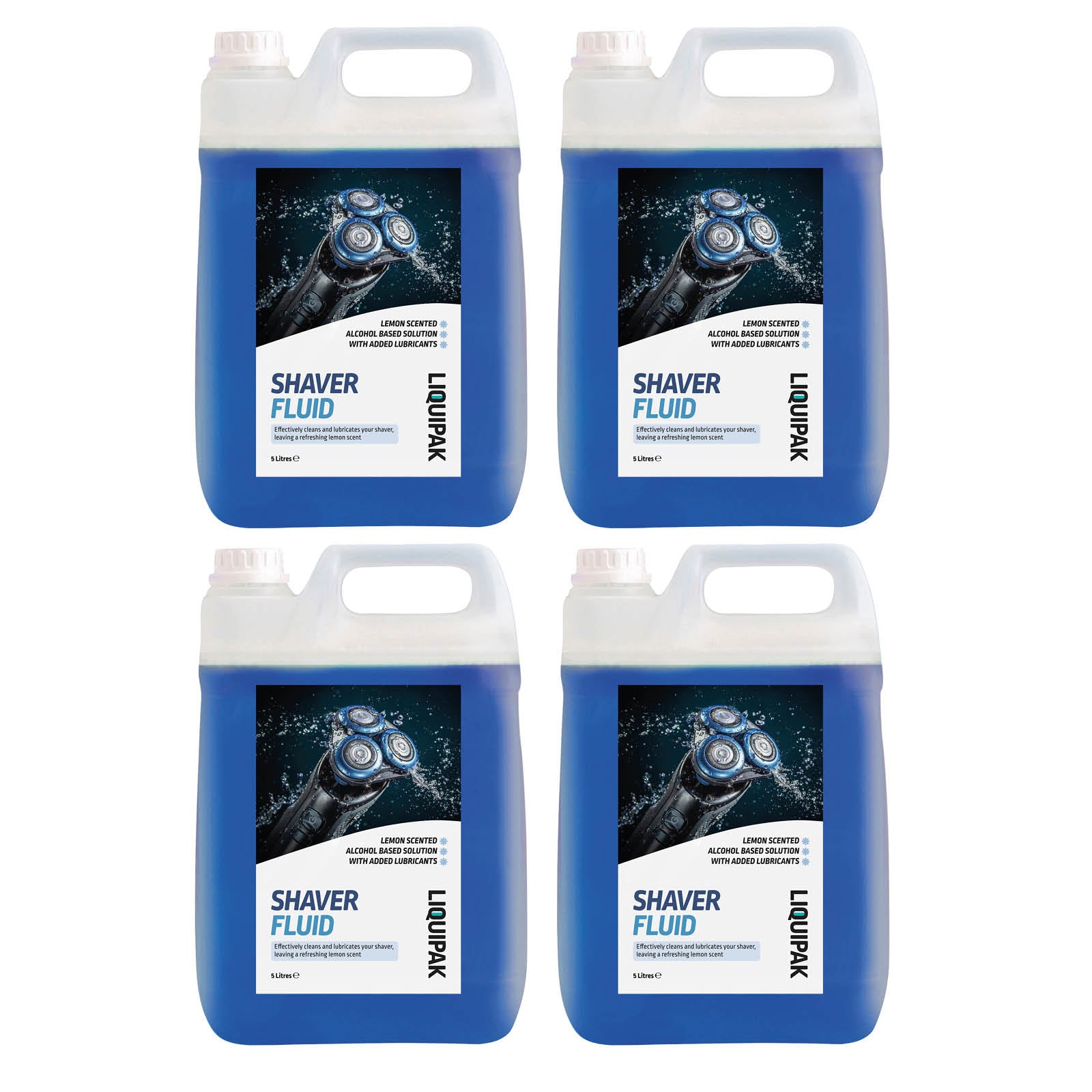 Liquipak shaver cleaning fluid compatible with Braun and Philips electric razors 20L | Liquipak
