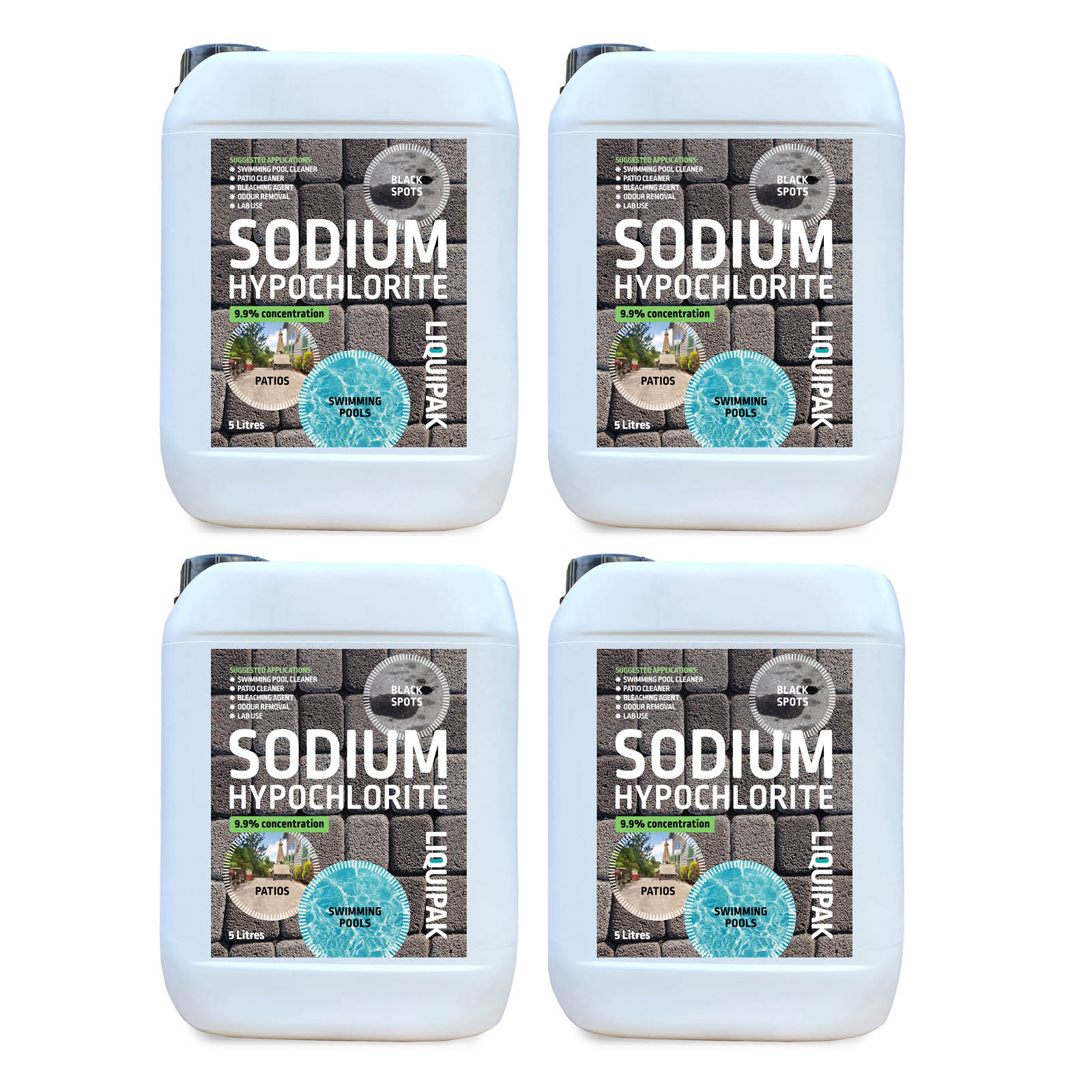 Sodium Hypochlorite 9.99% Concentration 20L  Patio Cleaner | Liquipak