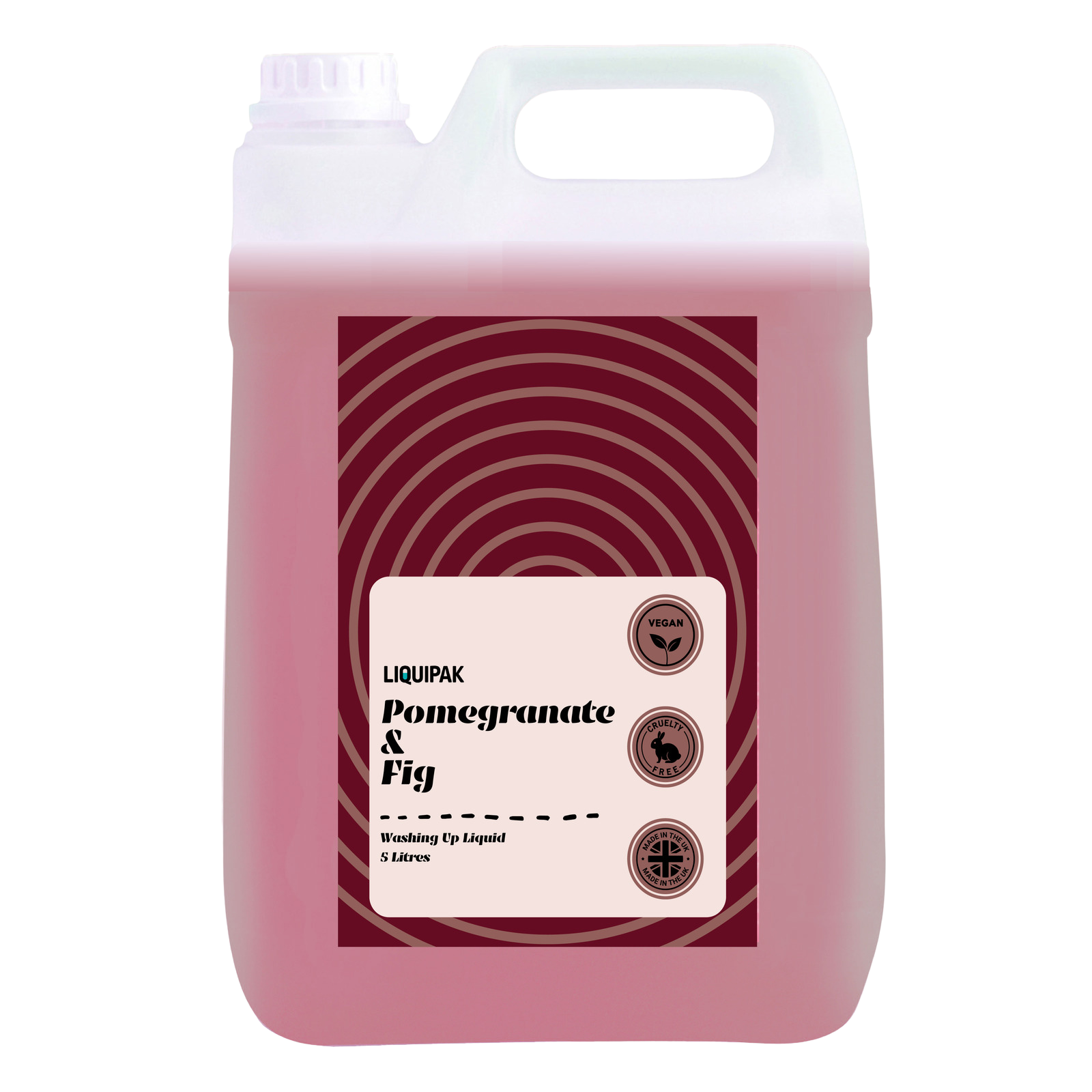 Liquipak - Pomegranate & Fig Vegan Washing Up Liquid 5 Litres