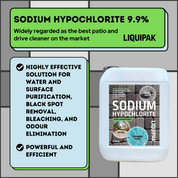 Sodium Hypochlorite 9.9% 5L Info | Liquipak