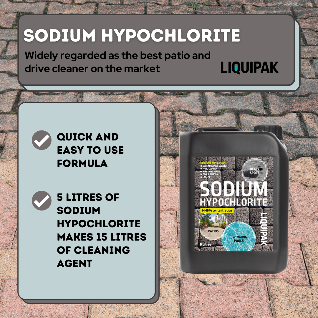 Sodium Hypochlorite 14-15%| Patio Cleaner