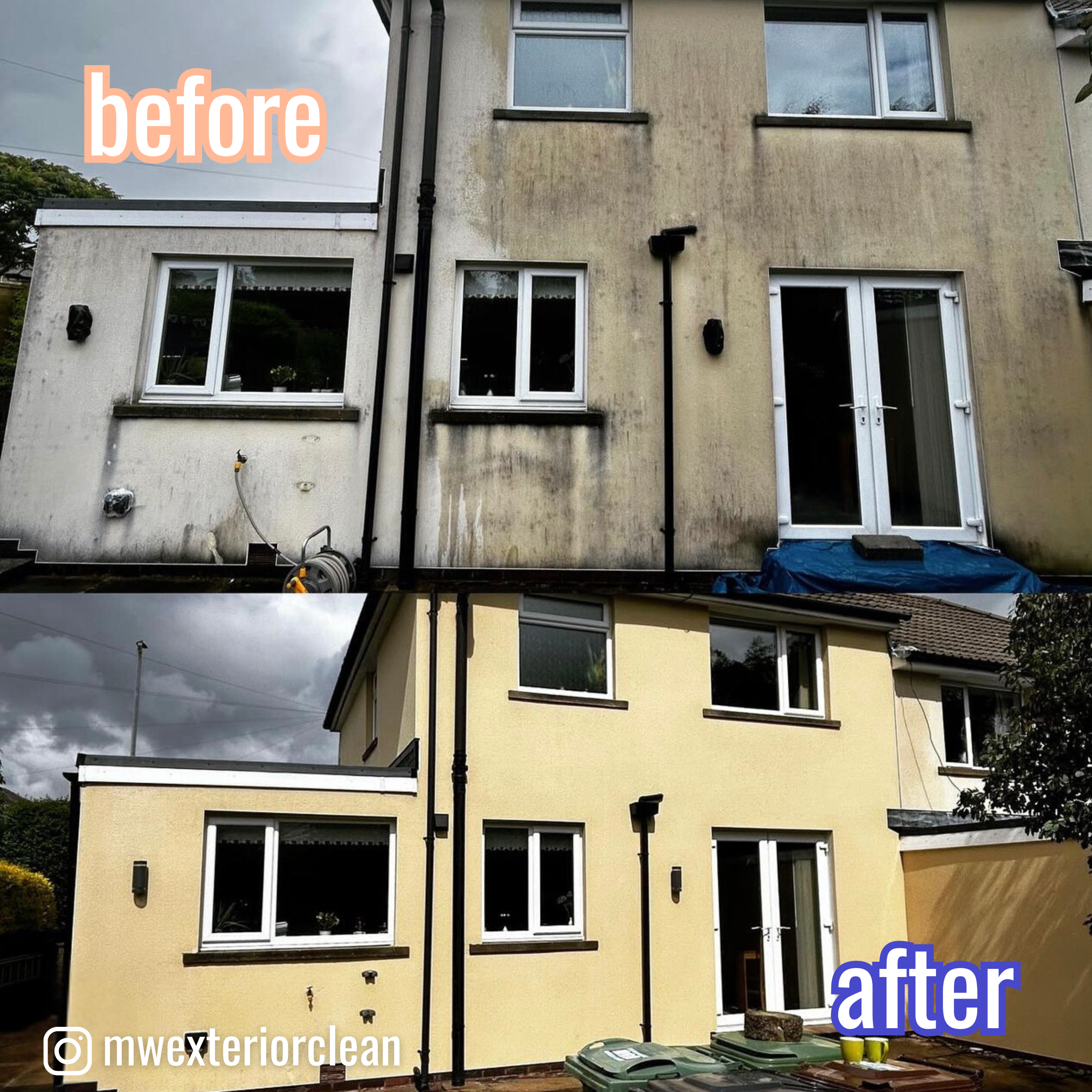 Sodium Hypochlorite 14 - 15% 5L & SoftWash Surfactant 5L Before & After Customer Job | Liquipak