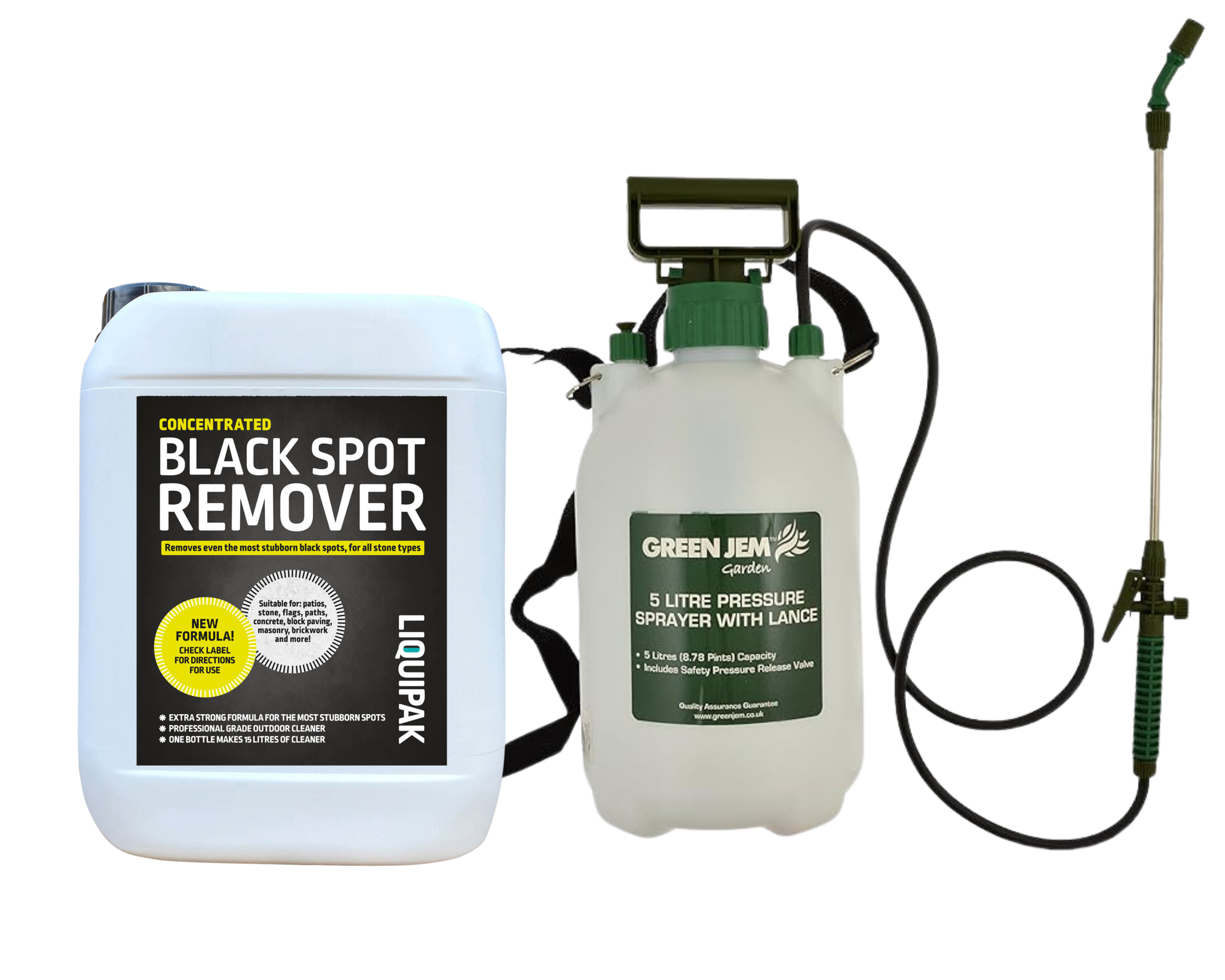 Black Spot Remover 9.9% + Pressure Sprayer | Liquipak