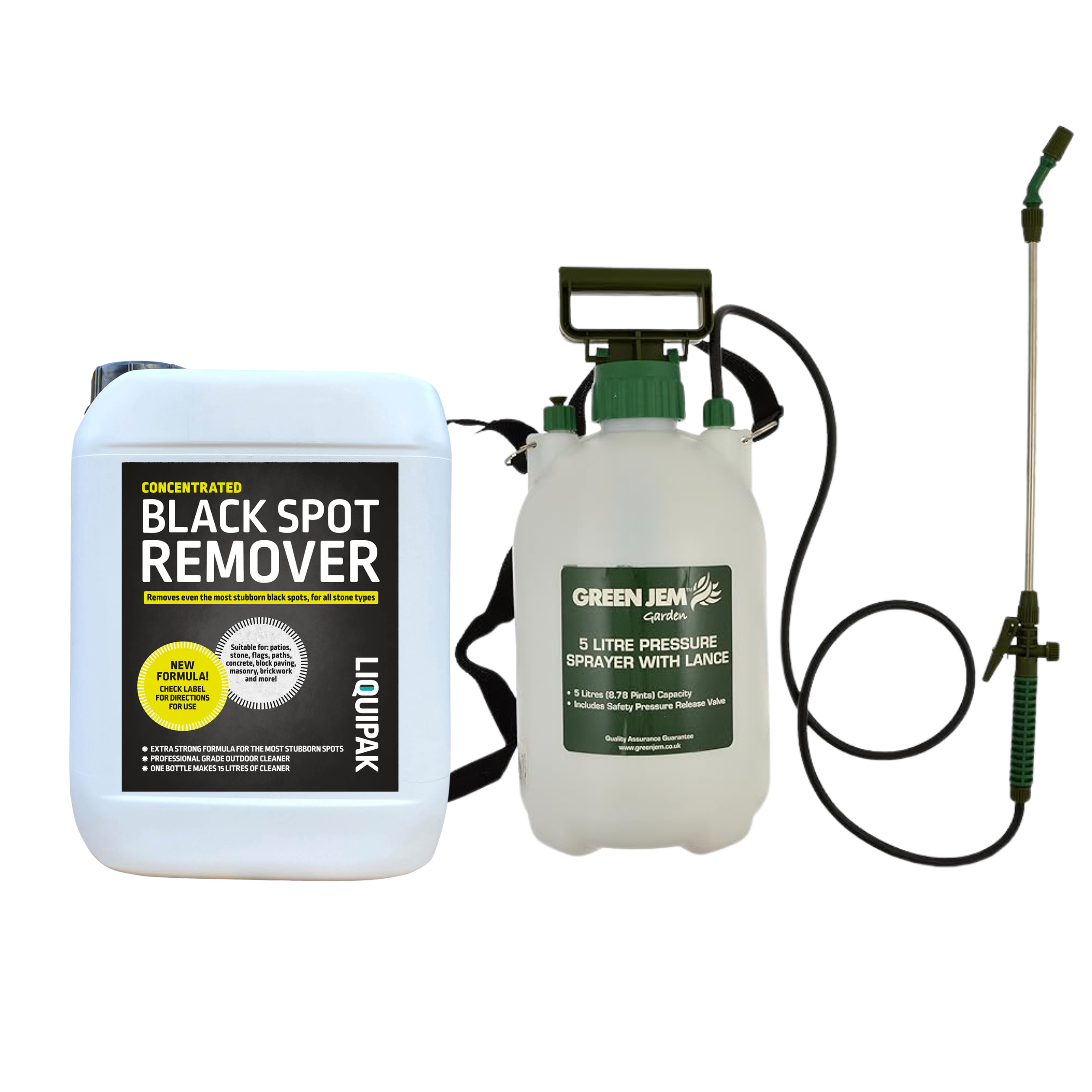 Black Spot Remover 9.9% + Pressure Sprayer | Liquipak