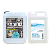 Sodium Hypochlorite 14 - 15% 5L & SoftWash Surfactant 5L