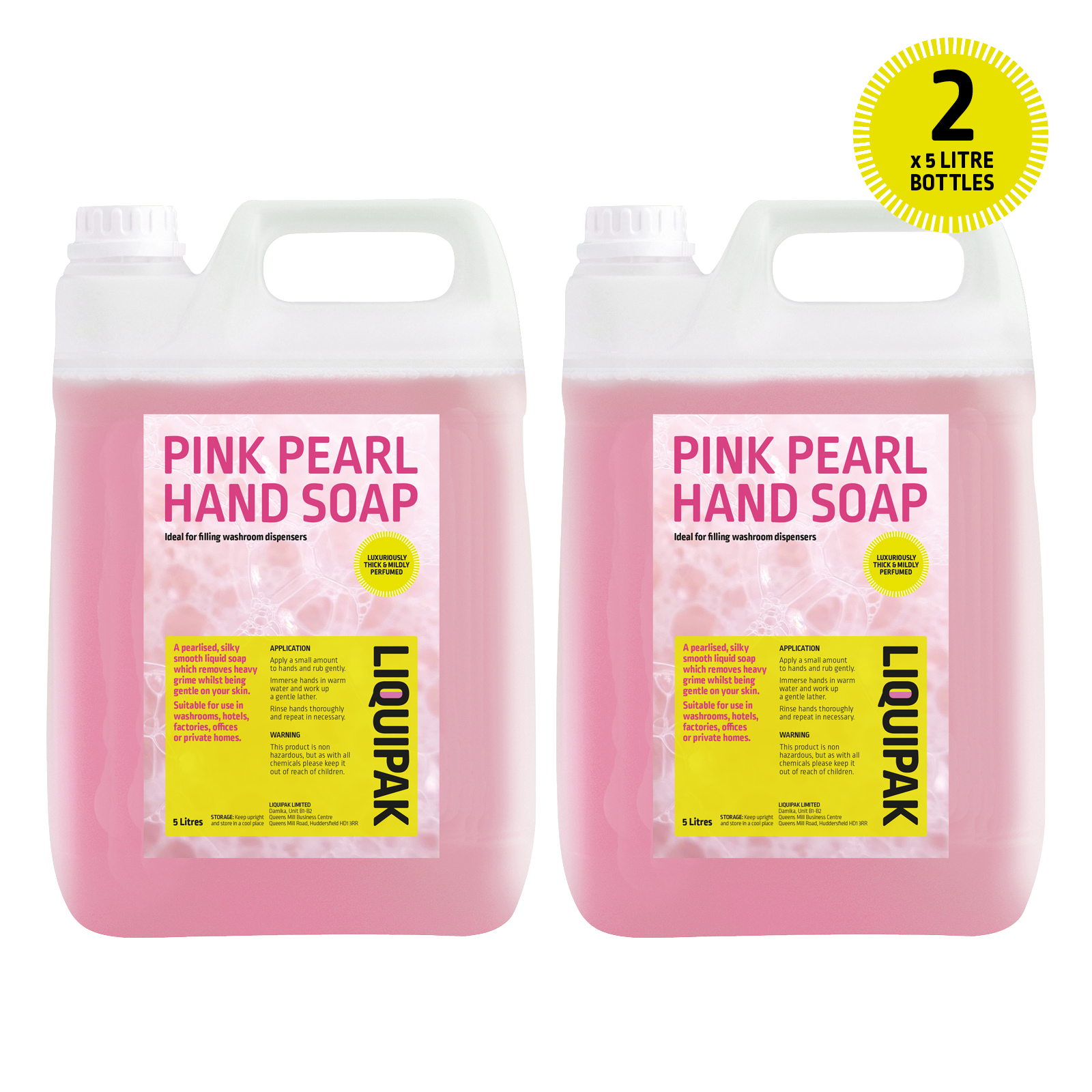Liquipak pink hand soap 2x5L
