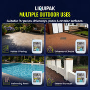 Sodium Hypochlorite 14 - 15% PROFESSIONAL STRENGTH CLEANING.
Helps remove black spots, algae & organic staining | Liquipak