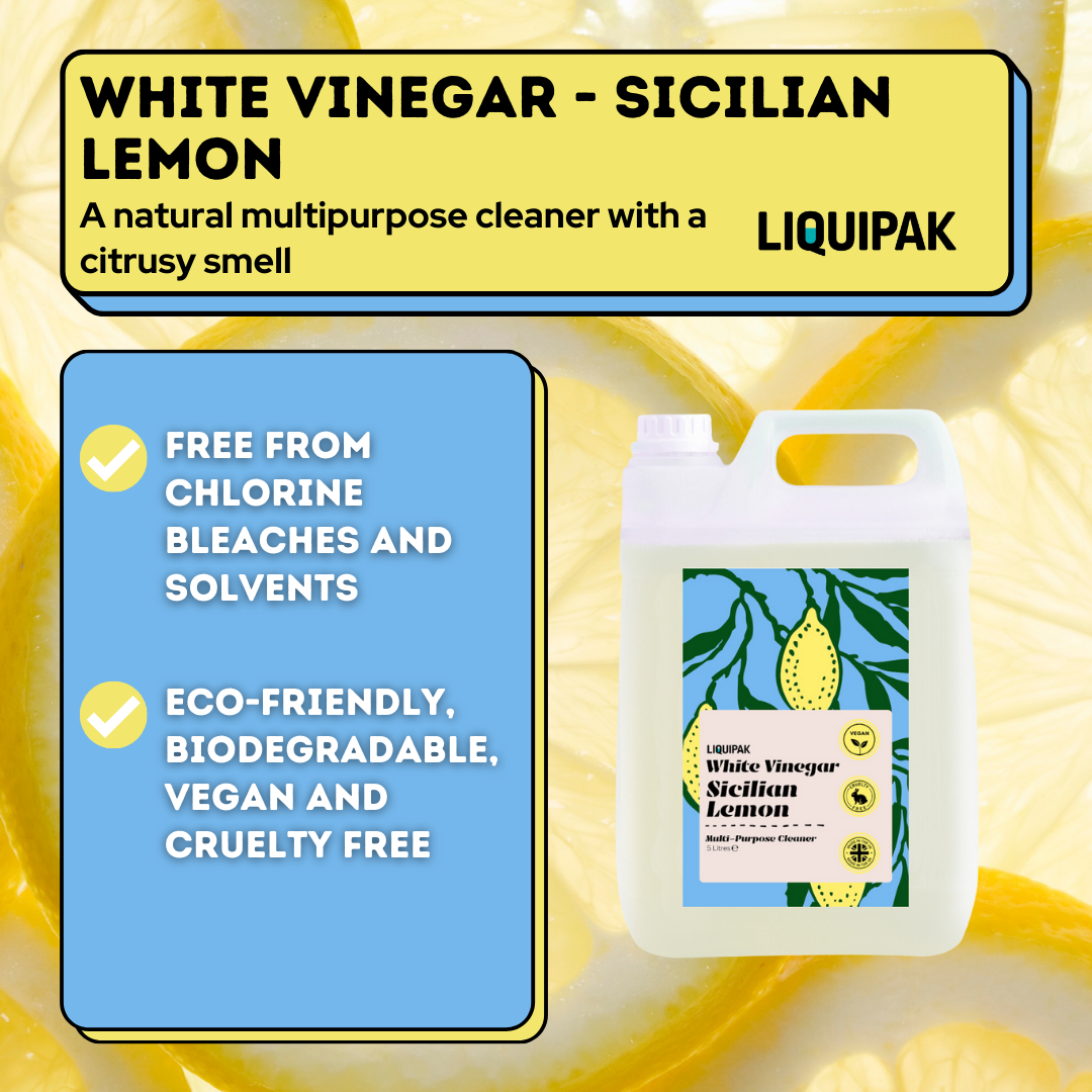 Vegan Washing Up Liquid 5L + White Vinegar Cleaner 5L Bundle