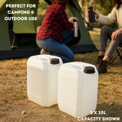 20L Heavy Duty Water Container – Stackable HDPE Jerry Can with DIN 61 Cap