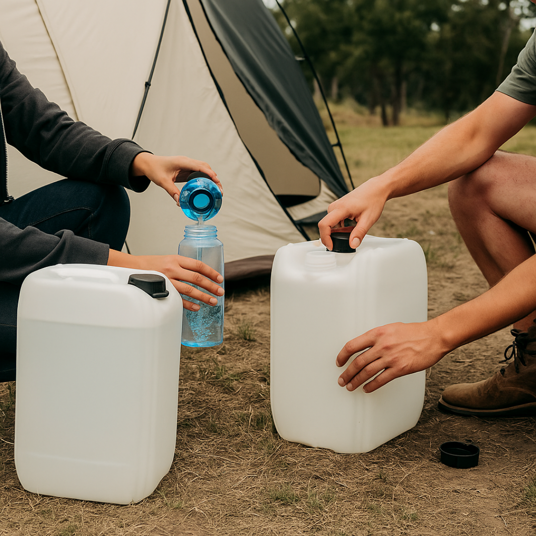 20L Heavy Duty Water Container – Stackable HDPE Jerry Can with DIN 61 Cap