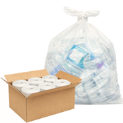Liquipak Heavy-Duty Household Clear Refuse Sacks – 100L Large Recycling Bags