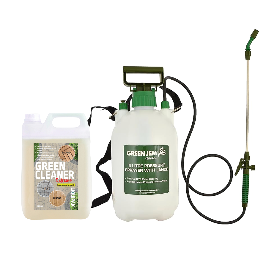 Liquipak - Green Cleaner 5L & Pressure Washer Sprayer Bundle