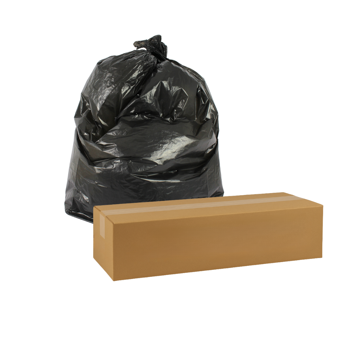 200 Medium Duty Household Refuse Sacks – 100L Recycled Black Bin Liners, 10kg