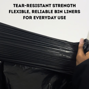 200 Extra Heavy Duty Household Refuse Sacks – Recycled 100L Black Bin Bags, CHSA Tested 20kg