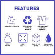 Heavy duty refuse sacks features Liquipak