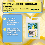 Liquipak - White Vinegar Sicilian Lemon, Multi-Purpose Cleaner Info