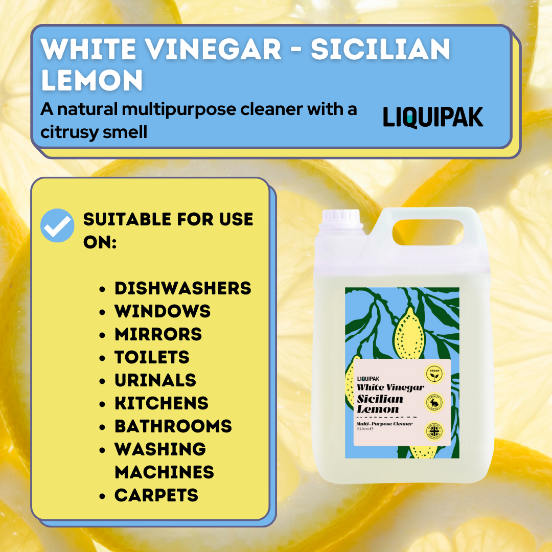 Liquipak - White Vinegar Sicilian Lemon, Multi-Purpose Cleaner Info