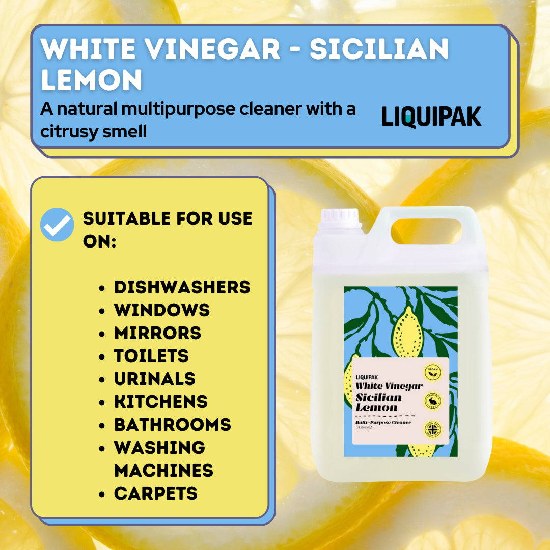 White Vinegar Sicilian Lemon Multi-Purpose Cleaner General Information | Liquipak