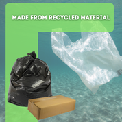 Black Refuse Sacks 200 Pack (Flat Pack) – Medium, Heavy & Extra Heavy Duty Bin Bags