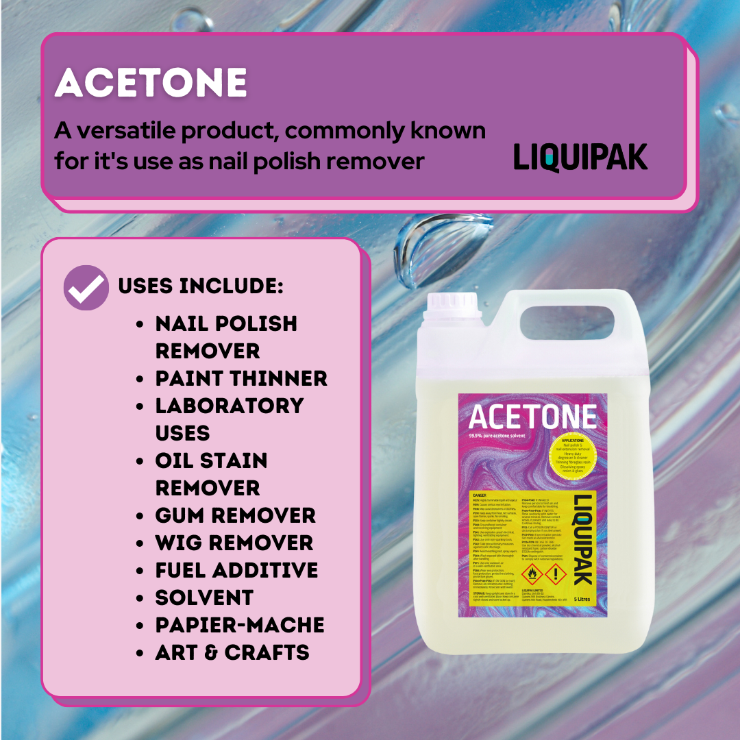 Liquipak - Acetone 99.9% | Nail Polish Remover Info