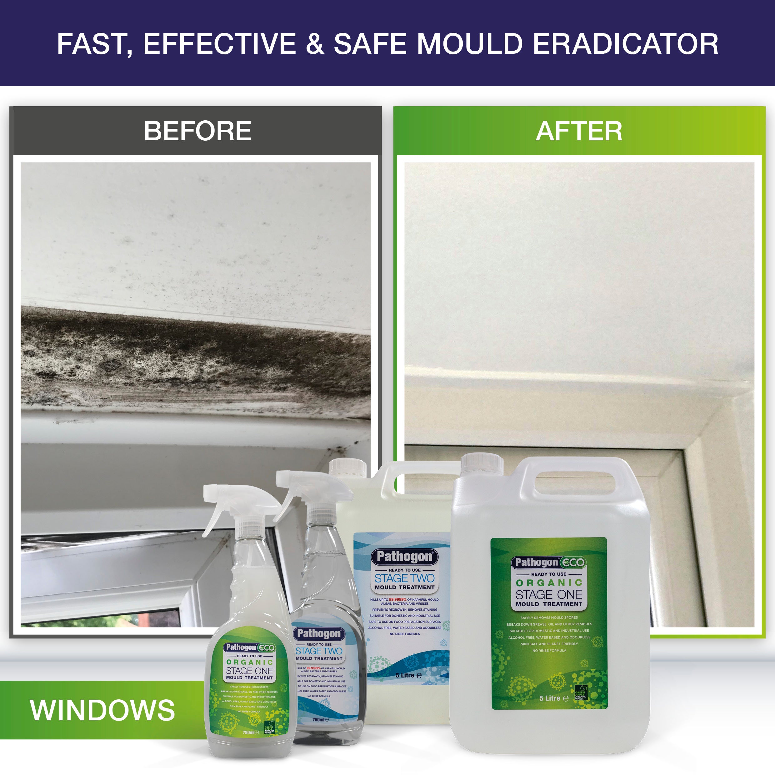 Liquipak- Pathogen Organic Mould Treatment Stage One & Two Before and After