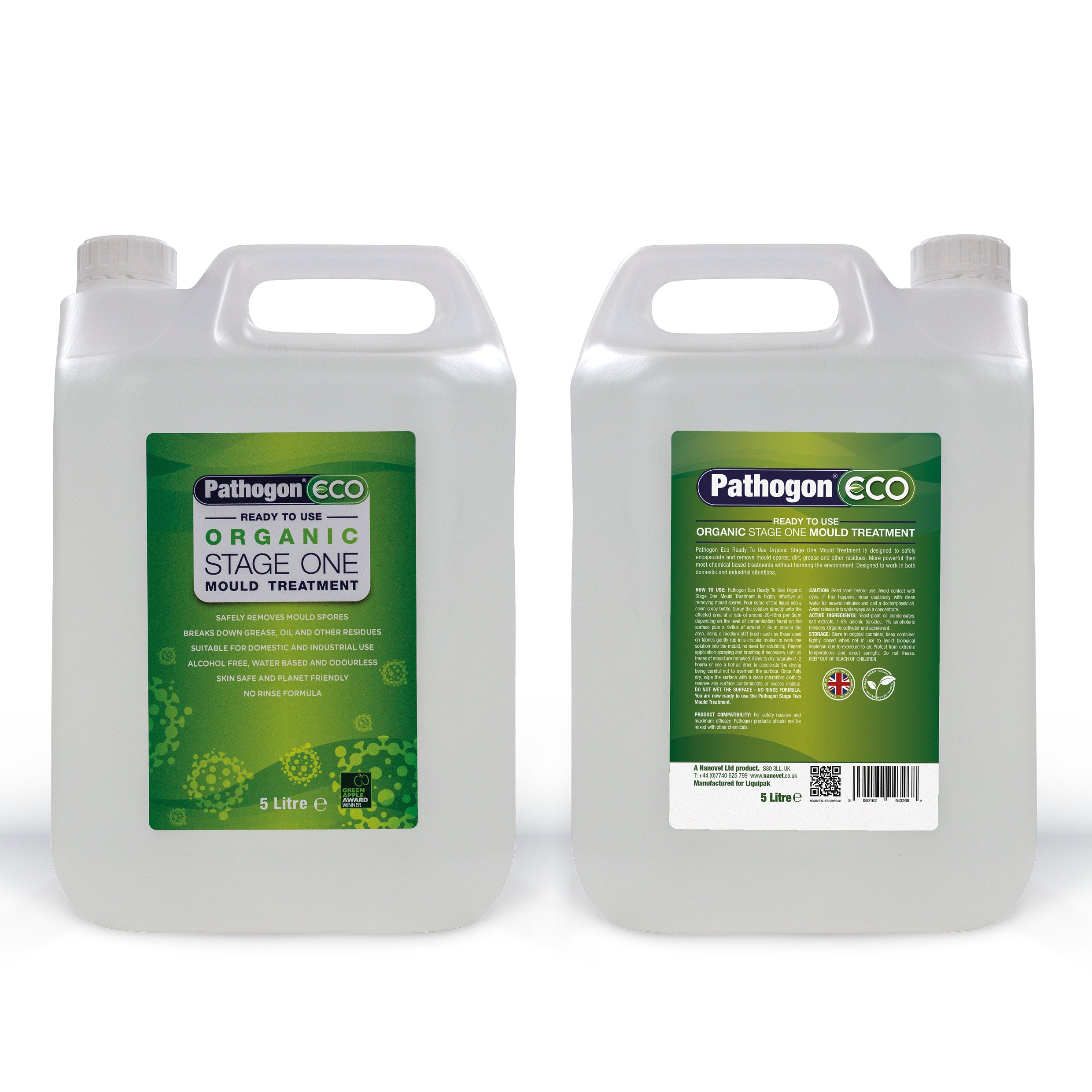 Liquipak- Pathogen Organic Mould Treatment Stage One 5 Litres