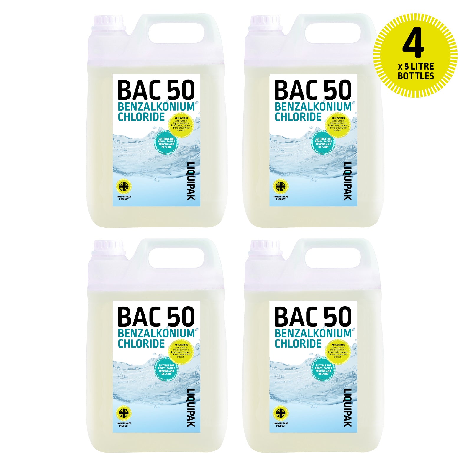 Liquipak - Benzalkonium Chloride | Bac 50 20 Litres