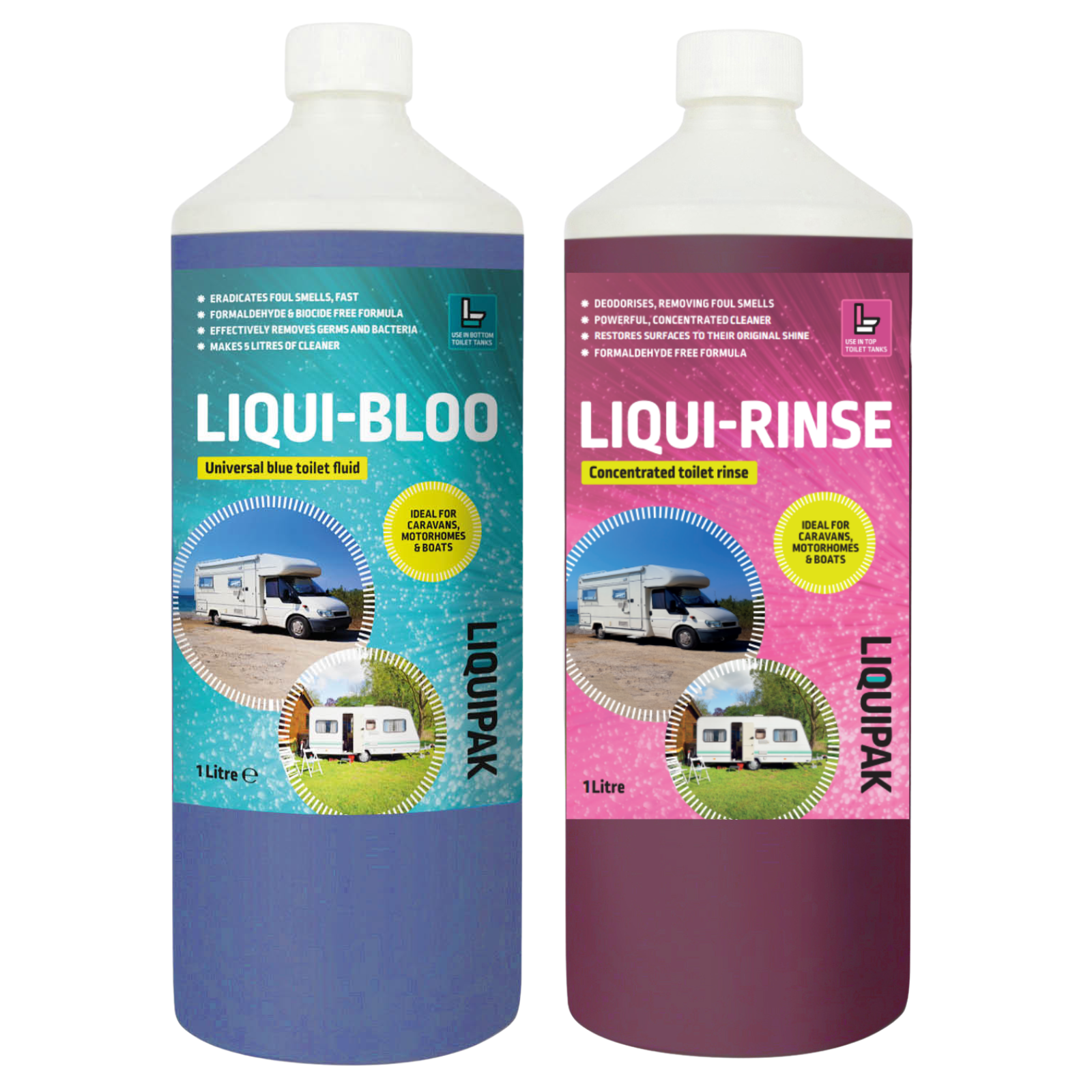 Liqui-Bloo & Liqui-Rinse | Toilet Chemicals for Caravan