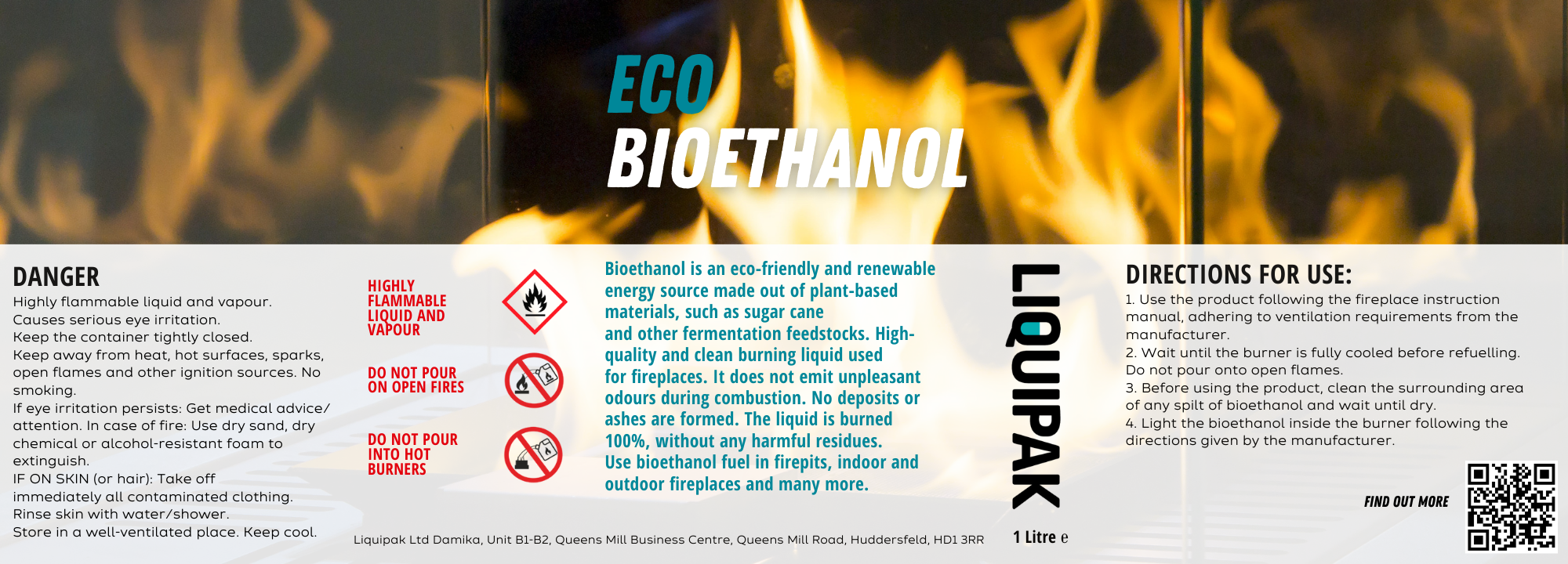 Liquipak - Eco Bioethanol Label