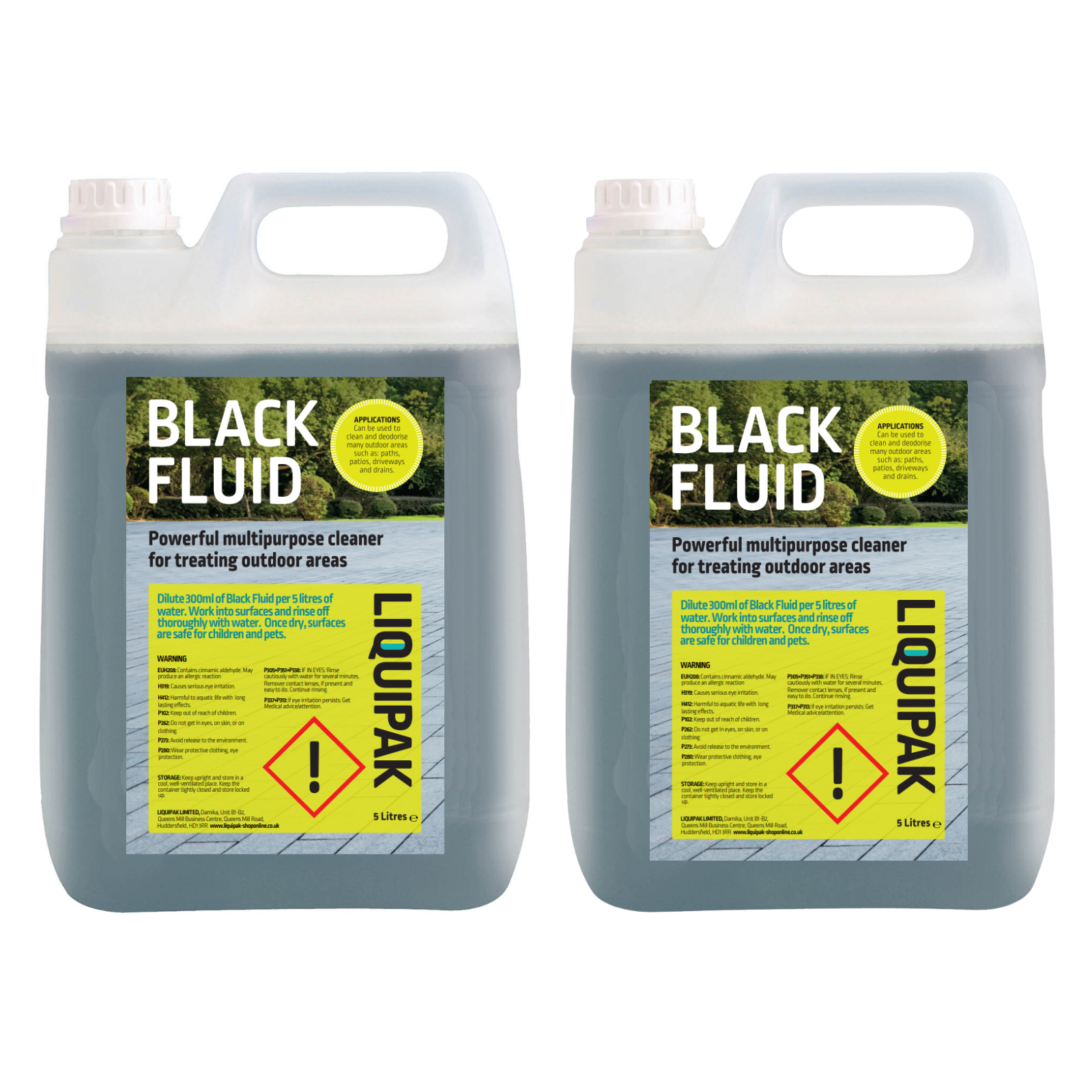 Liquipak - Black Fluid Path & Patio Outdoor Cleaning 10L