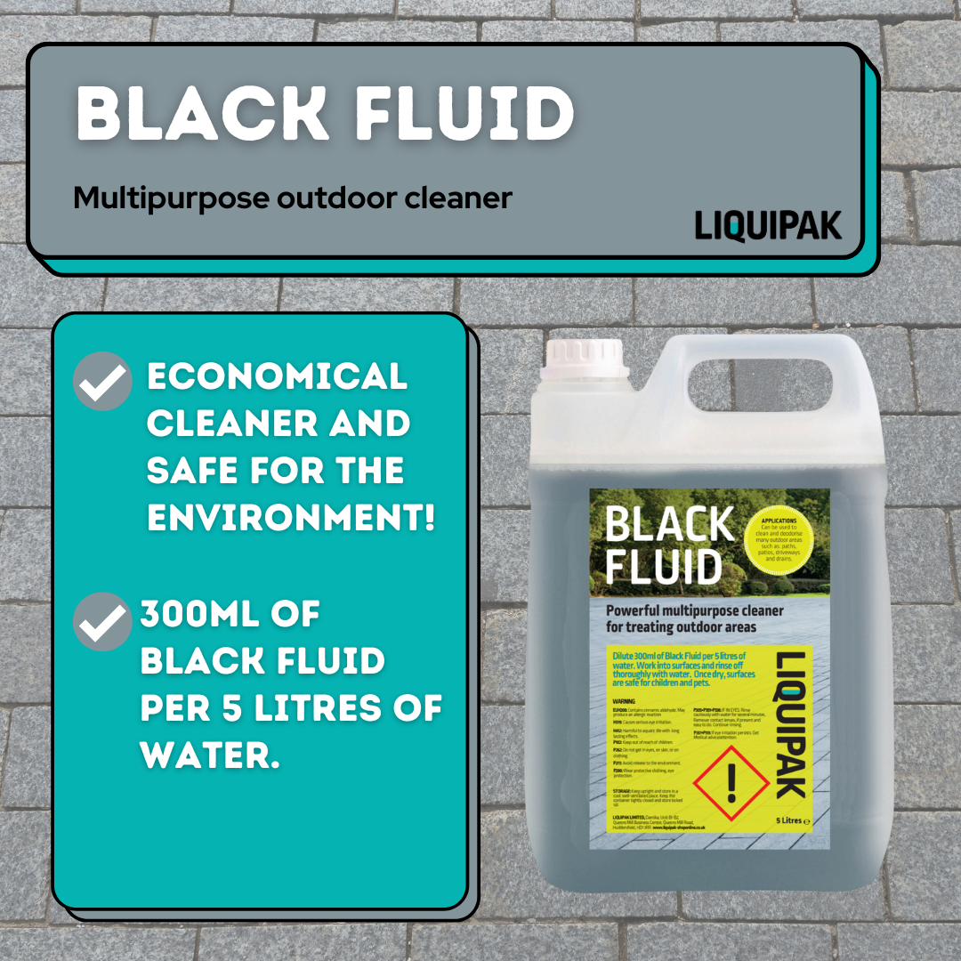 Liquipak - Black Fluid Path & Patio Outdoor Cleaning Info