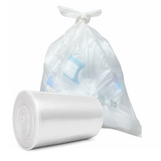 Liquipak Heavy-Duty Household Clear Refuse Sacks – 100L, Pack of 40 Large Recycling Bags