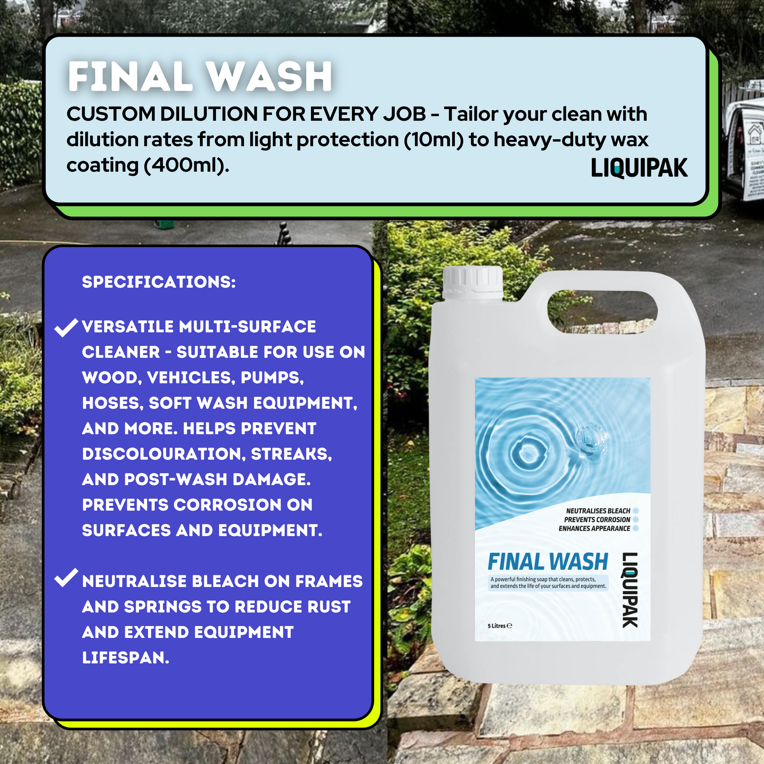 Final Wash - Sodium Hypochlorite Neutraliser