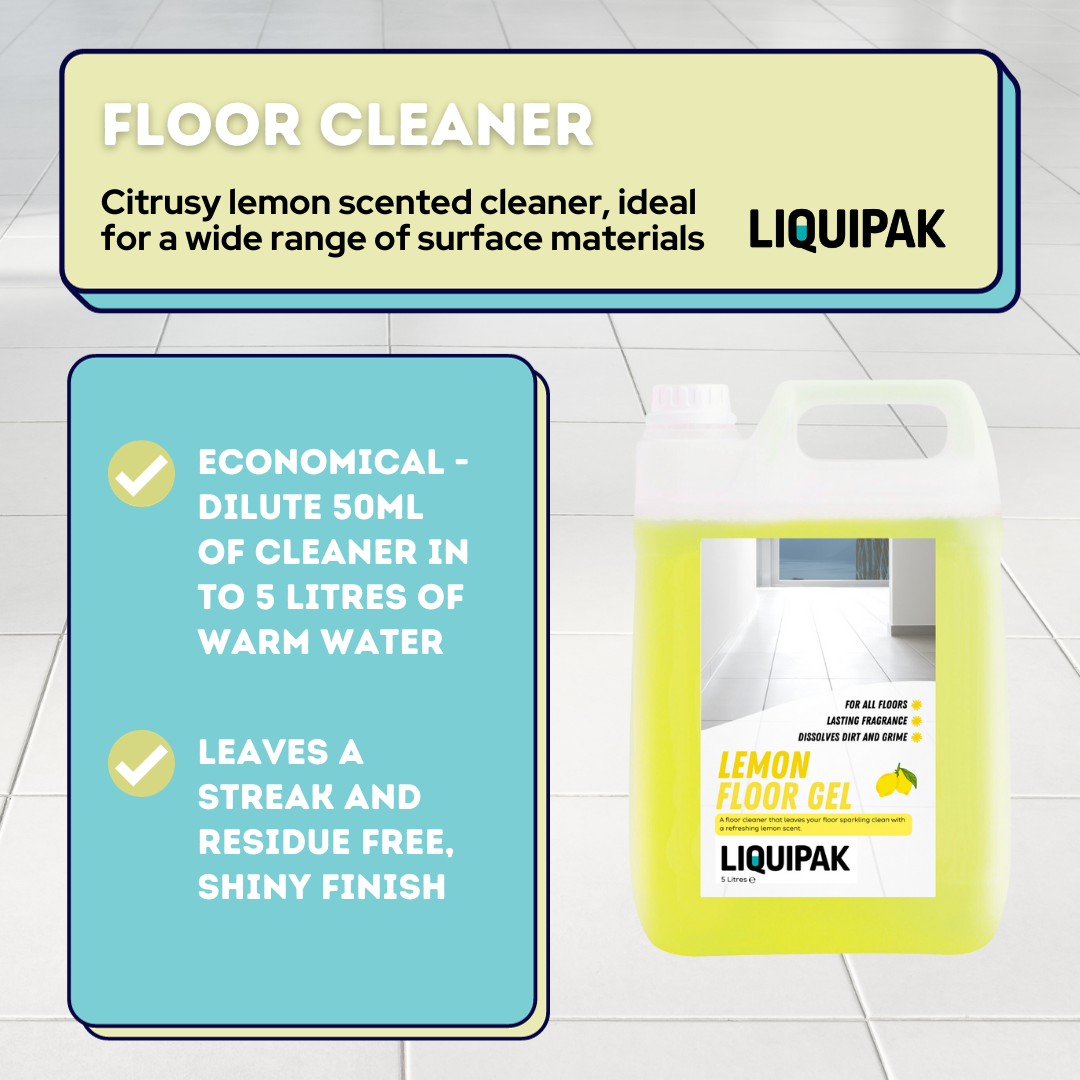 Liquipak Lemon Floor Gel Lemon scented Multi surface Cleaner liquipak-lemon-floor-gel-lemon-scented-multi-surface-cleaner