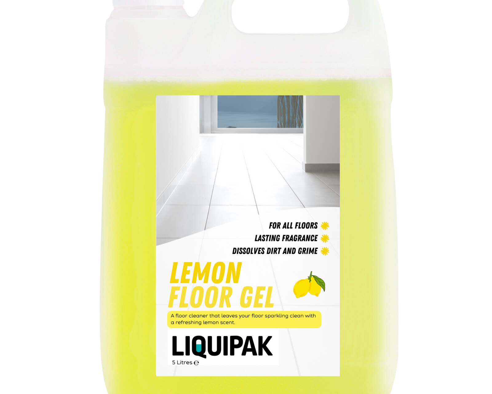 Liquipak - Lemon Floor Gel 5 Litres