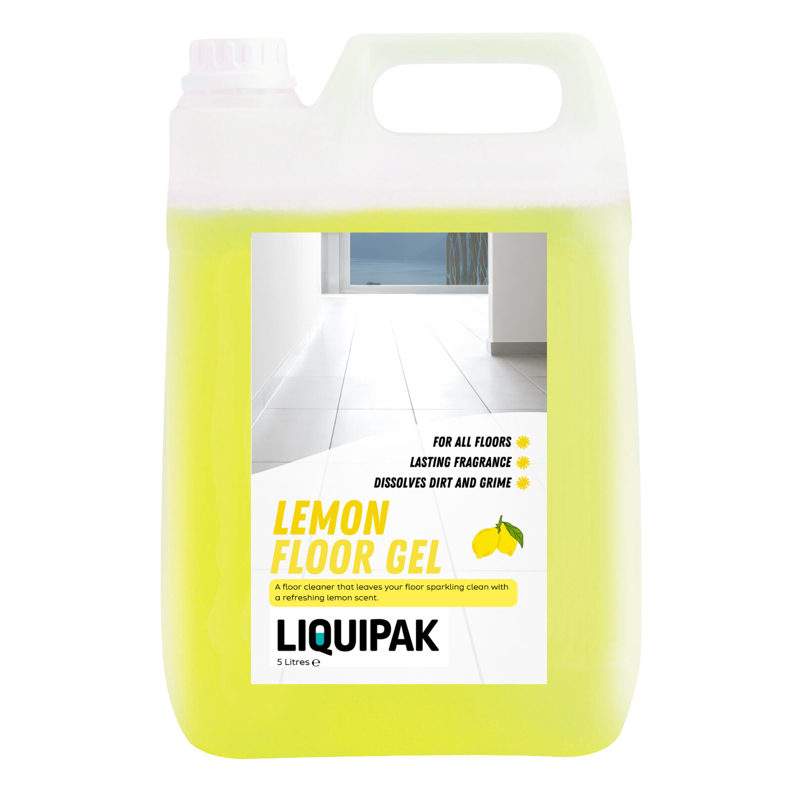 Liquipak - Lemon Floor Gel 5 Litres