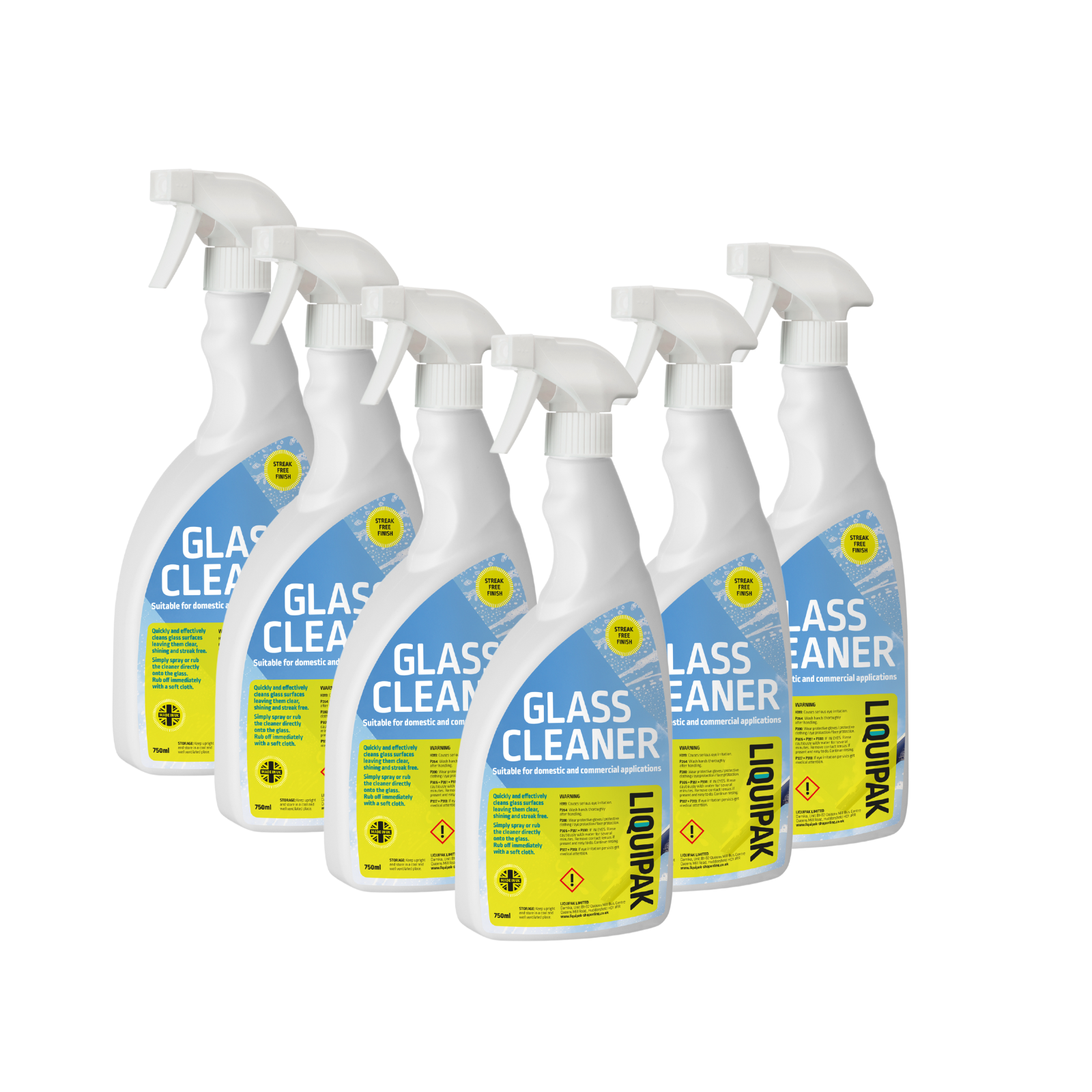 Liquipak - Glass Cleaner 6 x 750ml