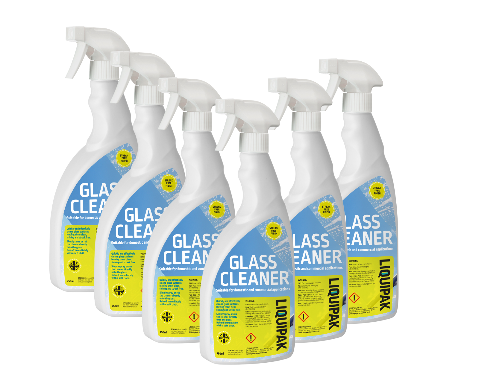 Liquipak - Glass Cleaner 6 x 750ml