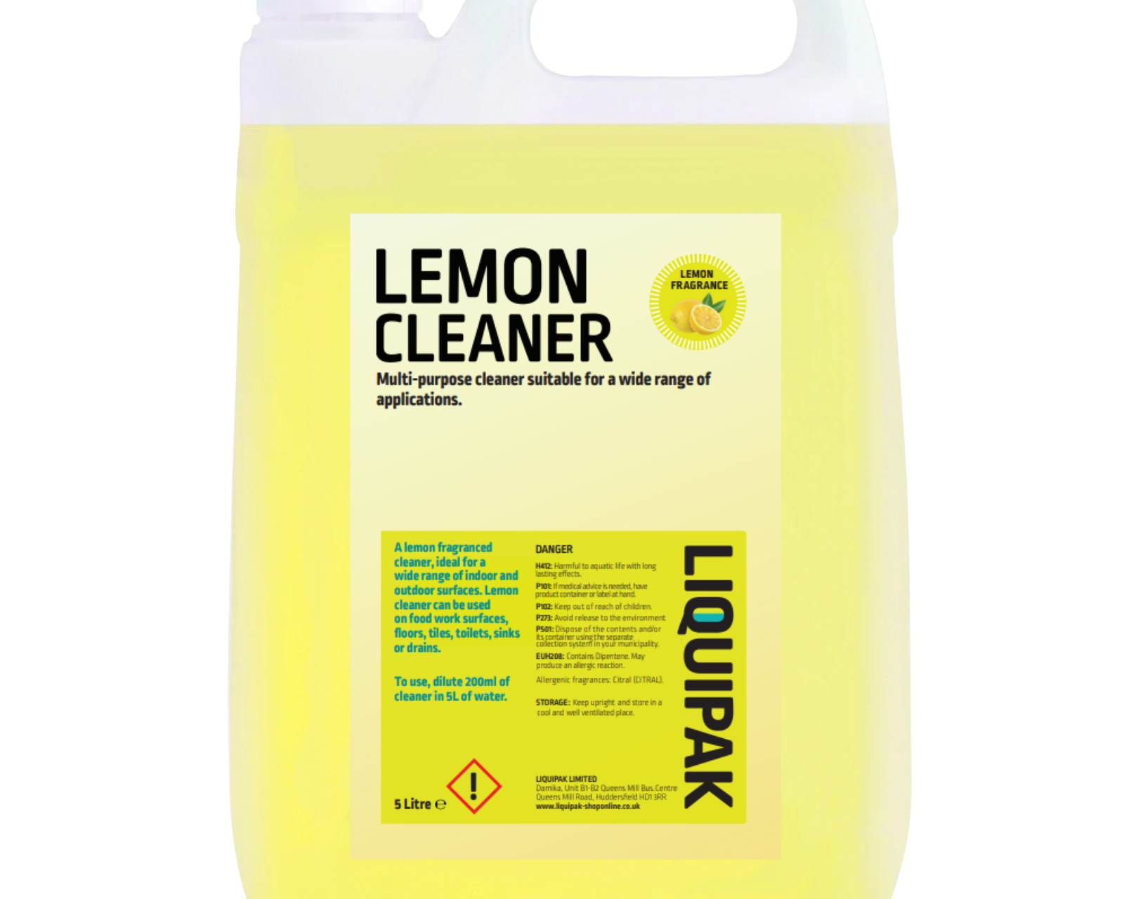 Liquipak - Lemon Cleaner 5 Litres