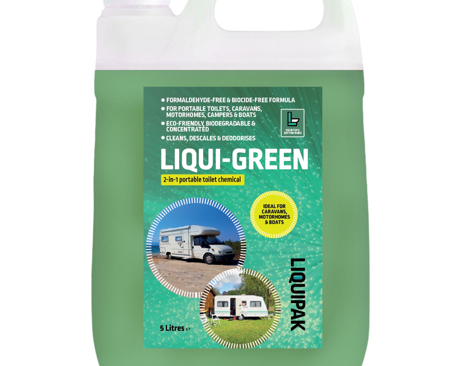 Liquipak - Liqui-Green Caravan Toilet Cleaner 5 Litres