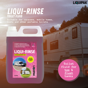 Liquipak - Liqui-Rinse Caravan Toilet Cleaner Info